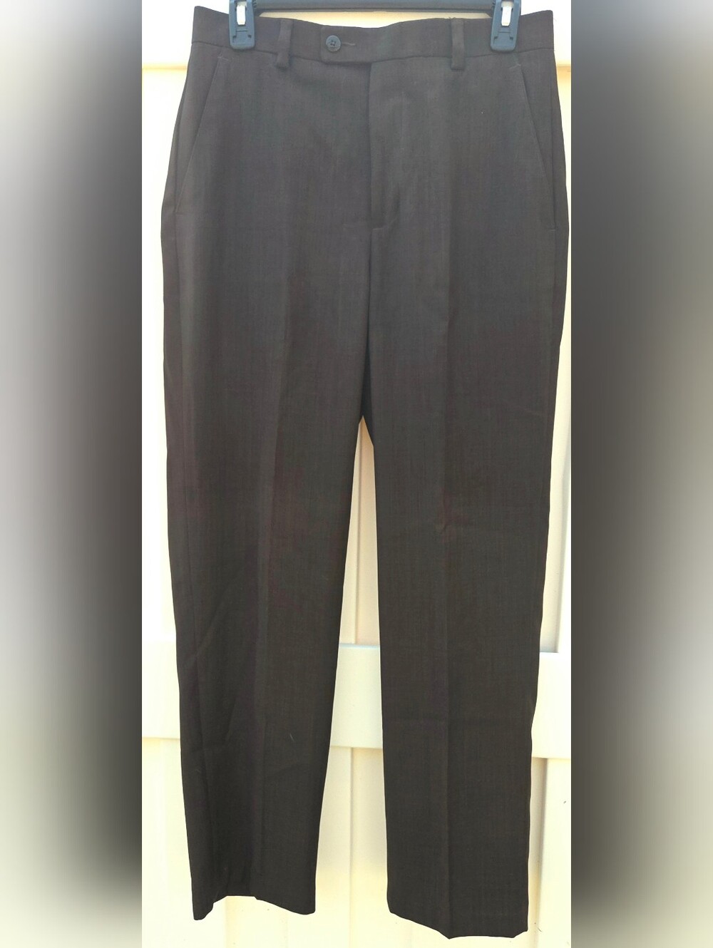 Claiborne Men's Dark Brown Dress Pant Size 30X30. Business, Office, Church